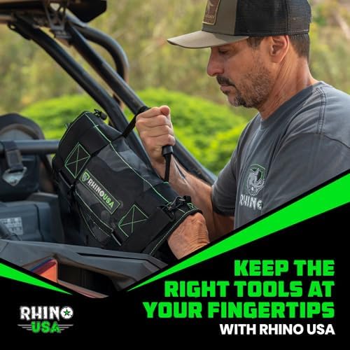 Rhino USA Tool Bag Roll - Heavy Duty Canvas Organizer for Tools - Image 7