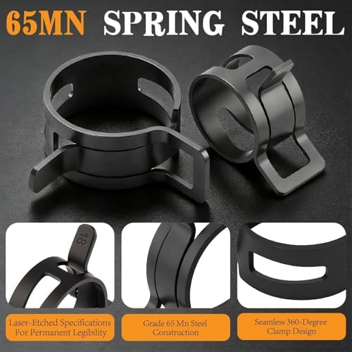 355PCS 17 Sizes Spring Band Hose Clamps Assortment with Two Pliers Tool - Image 6
