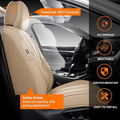 MINGBRON Seat Covers, Car Seat Covers Front Seats, Car Seat Cover, Car Seat Protector Waterproof,Seat Covers Carseat Cover Universal Fit for Most Cars - Image 6