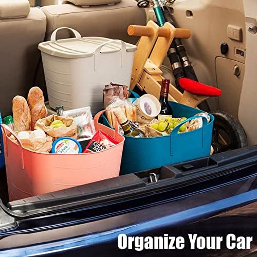 Life Story Flexible Tub Basket 25 Liter/6.6 Gallon Plastic Multifunction Storage Organizer Tote Bin with Handles, Black (18 Pack) - Image 6