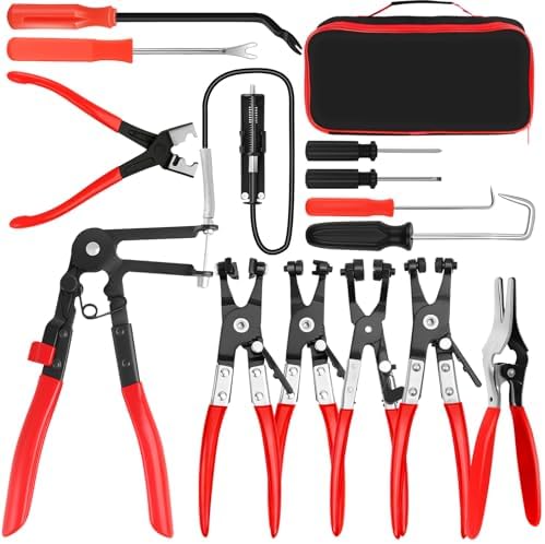 13 PCS Hose Clamp Pliers Set for Coolant Radiator Heater/Water Hose by QLOUNI