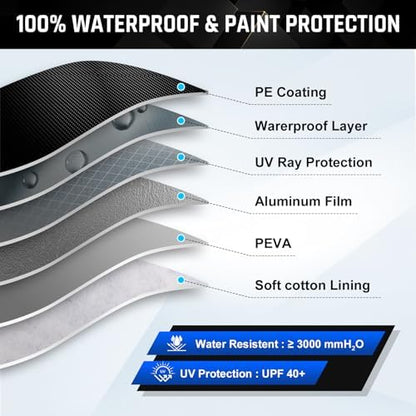 6 Layer Extra Large Car Cover for Sedan/Coupe up to 228 Inch - Image 2