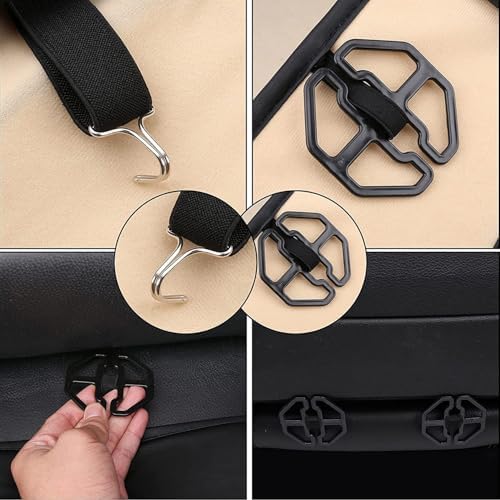 Coverado Seat Covers, Car Seat Covers Front Seats, Blue Car Seat Cover, Waterproof Car Seat Covers, Car Seat Cushion, Front Car Seat Covers Leatherette Car Seat Protector Universal Fit Most Cars - Image 6