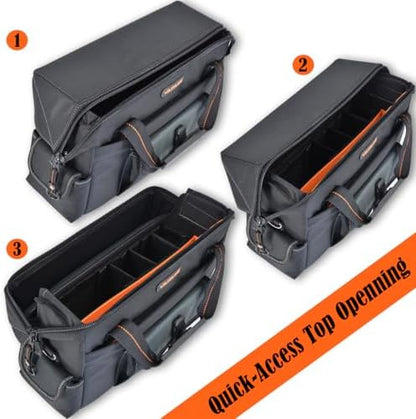 WELKINLAND 25-Pocket Electrician Tool Bag & Small Tool Bag Set, Tech Bag - Image 5