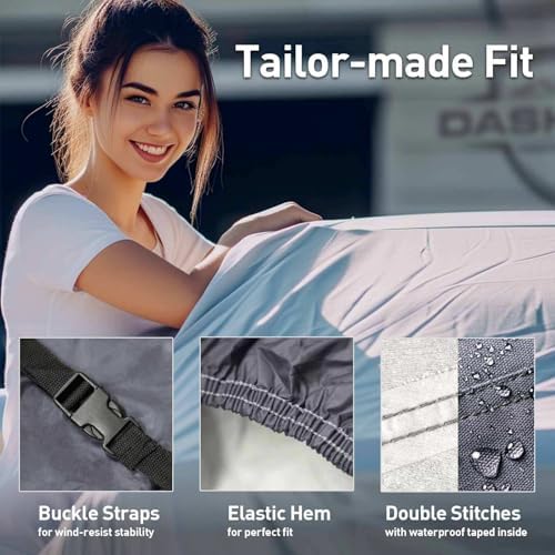 Ultimum Series Truck Car Cover for 1960-1966 C10 Panel Pickup All Weather Protection Dust, Sun, Snow, Rain Protection Indoor Outdoor - Image 6