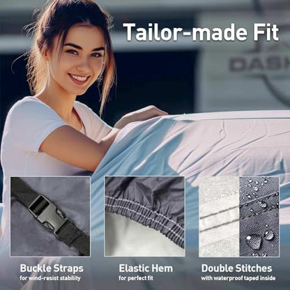 Ultimum Series Truck Car Cover for 1960-1966 C10 Panel Pickup All Weather Protection Dust, Sun, Snow, Rain Protection Indoor Outdoor - Image 6