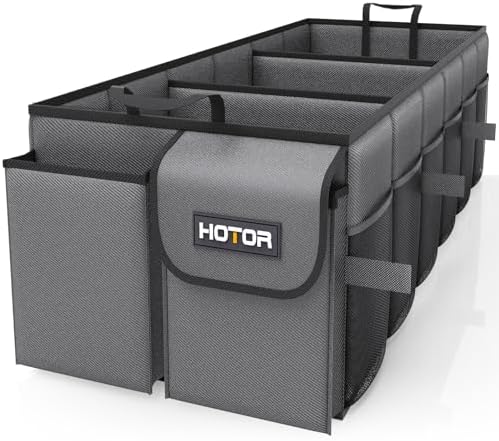 HOTOR Trunk Organizer - Foldable Car Organizer for SUVs & Sedans Storage by HOTOR