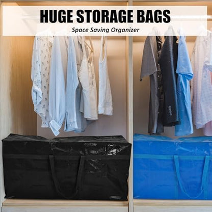 Windyun 4 Pack 98 Gallon Extra Large Moving Bags XXL Heavy Duty Storage Bag - Image 4