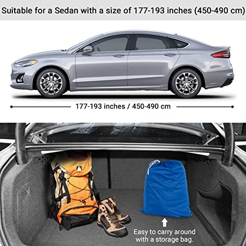 Favoto Dustproof Car Cover Indoor Sedan Cover Fit for 177-193‘’ - Image 7