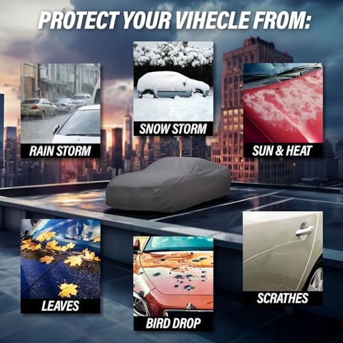 Supreme Full Car Cover – Semi Custom Fit for Full-Size Cars | Dustproof, Windproof, UV Protection, Breathable & Durable All-Weather Protection - Image 2