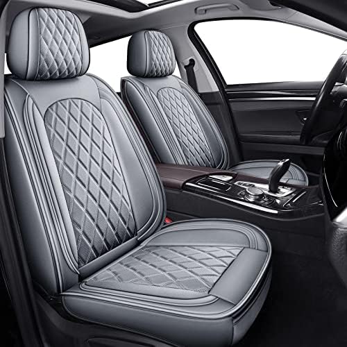MIROZO Car Seat Covers Full Set,Leather Seat Cover for Sedan, Truck,SUV by MIROZO
