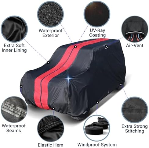 iCarCover Premium All Weather Waterproof Automobile Car Cover Protection - Image 3