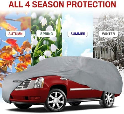 Motor Trend 4-Layer 4-Season Auto (Waterproof Outdoor UV Protection for Heavy Duty Use Full Car Cover for Vans, Suvs, Crossovers up to 210") - Image 2