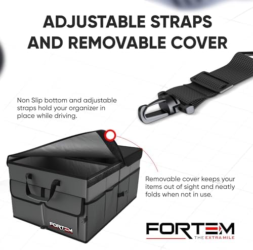 FORTEM Trunk Organizer - Foldable Car Organizer & Storage for SUVs & Trucks - Image 5