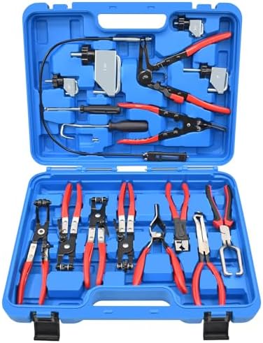 16 Pcs Hose Clamp Pliers Set, Hose Clamp Removal and Installation Tool by Yuesstloo