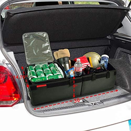 Picnic at Ascot Heavy Duty Rigid Base Trunk Organizer with 28 Can Capacity Leak Proof Cooler- Adjustable Dividers - 30" wide x 15" deep - Designed & Quality Approved in the USA - Image 5