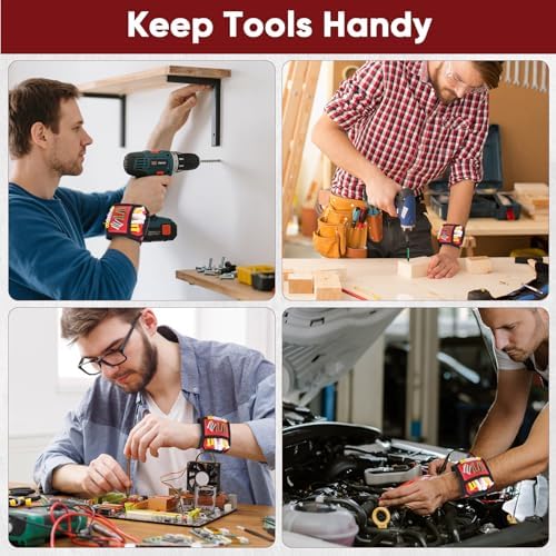 Magnetic Tool Mat Set, Wristband, Pickup Tool & Mirror for Auto Repair - Image 6