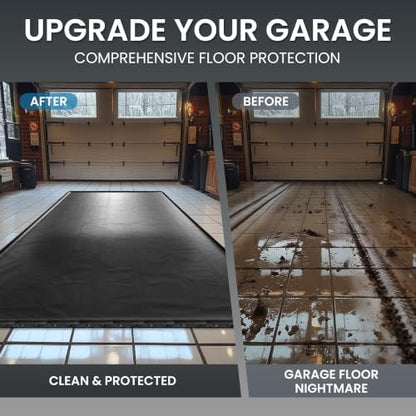 7'9" x 14' Garage Floor Mat, 610GSM PVC Containment Mat for Cars - Image 5