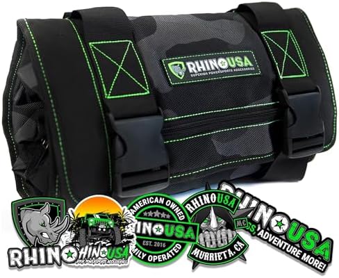 Rhino USA Tool Bag Roll - Heavy Duty Canvas Organizer for Tools by RhinoUSAInc