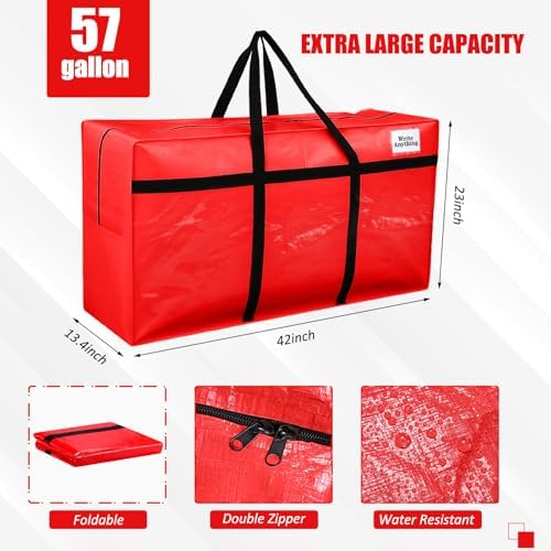 Windyun 4 Pack 57 Gallon Extra Large Moving Bags XXL Heavy Duty Storage Bag - Image 3