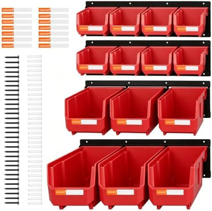 14pc Wall-Mounted Organizer V1 V2 V3 Master Combo Set Red by LEADLOONG