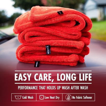 Extra Large Microfiber Car Drying Towel, Twisted Loop, 48x24, 1400GSM - Image 7