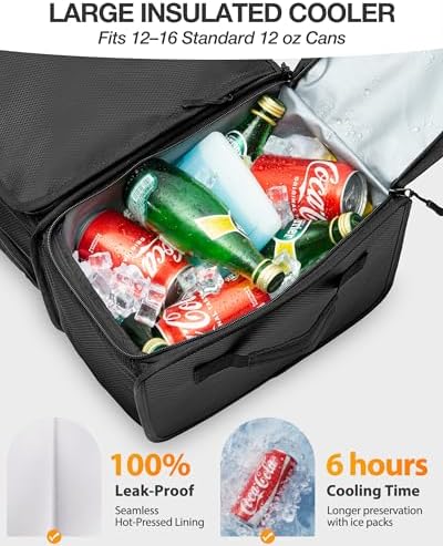 Marscamd Golf Organizer for Car Trunk with Cooler, Anti-Sag 2-Layer Design - Image 3