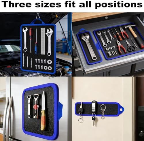 Magnetic Tool Mat Set with handles, 12.8" x9.5" Magnetic Tool Organizer - Image 5