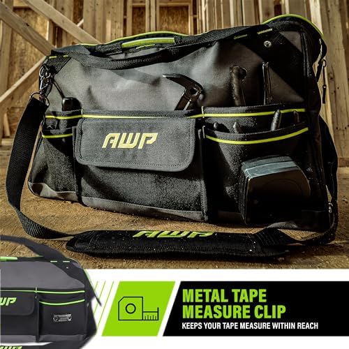 AWP Tool Bags, Premium Tool Bag, Black, Durable Tool Tote, for Professionals and Contractors - Image 4