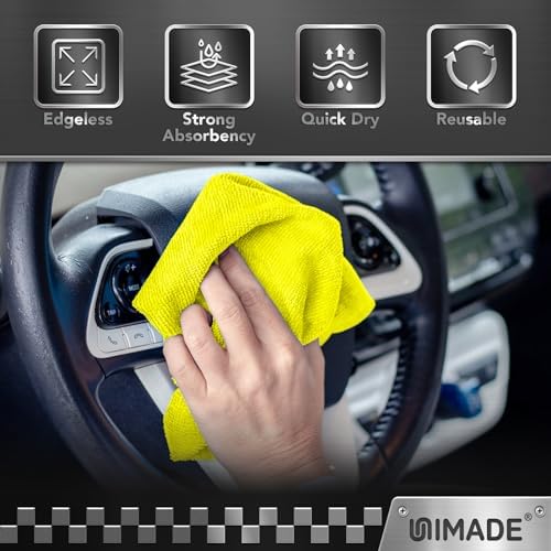 UNIMADE Microfiber Cleaning Cloth, 24 Pack Reusable Microfiber Towels - Image 6