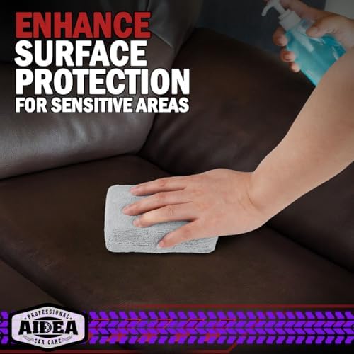AIDEA Microfiber Applicator Pad-8 Pack, Car Wash Sponge, Grey - Image 6