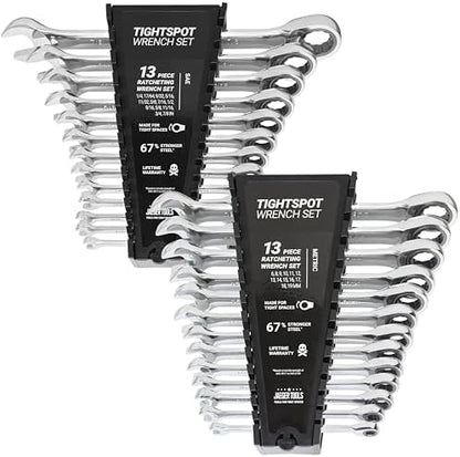 Jaeger 26pc Ratcheting Wrench Master Set - Metric & Inch/SAE Combination Sizes by JaegerTools