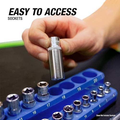 OEMTOOLS 22486 3-Pc Magnetic Socket Organizer to Hold 68 Metric Sockets - Image 5