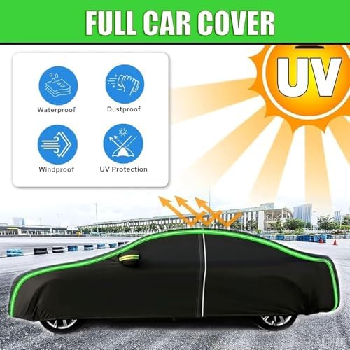 Full Exterior Covers for Mercede-s Benz GLK(2012-) car Covers for Outside Storage,with Zipper Door,Windproof Straps & Reflective Strips - Image 6