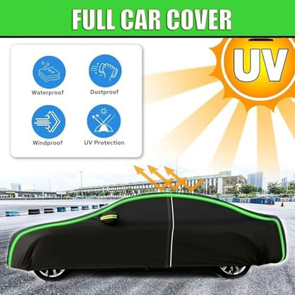 Full Exterior Covers for Renault Grand Scenic 2 Phase 1(2003-2009) car Covers for Outside Storage,with Zipper Door,Windproof Straps & Reflective Strips - Image 6