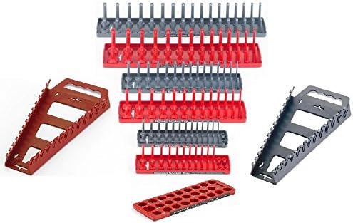 Hansen 9pc 1/4 3/8 1/2 SAE Metric Sockets Trays Set USA Organizer Wrench Racks by Unknown