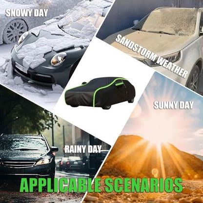 Full Exterior Covers for Renault Espace 5(2020-2023) car Covers for Outside Storage,with Zipper Door,Windproof Straps & Reflective Strips - Image 5