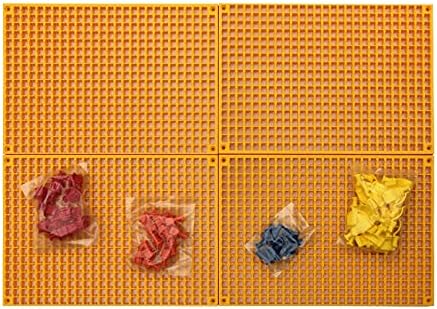Organizer Genie 76 Piece Pegboard Tool Organizer Starter Kit, Flexible and Specially Designed to Hold All Tools - 4 Yellow Pegboards, 36 Socket Holders, 36 Universal Clips by AscendTools