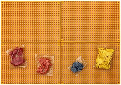 Organizer Genie 76 Piece Pegboard Tool Organizer Starter Kit, Flexible and Specially Designed to Hold All Tools - 4 Yellow Pegboards, 36 Socket Holders, 36 Universal Clips by AscendTools