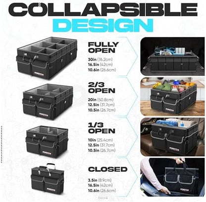 FORTEM Trunk Organizer - Foldable Car Organizer & Storage for SUVs & Trucks - Image 6