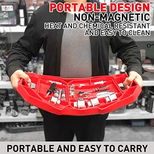 3pcs Large Non-Slip Flexible Silicone Tool Tray, Mechanic Tool Mat, Tool Organizer, Tool Storage, Tool Holder, Grip Mats, No Magnets, Christmas Day Gift for Men, Father’s Day Gift - Image 5
