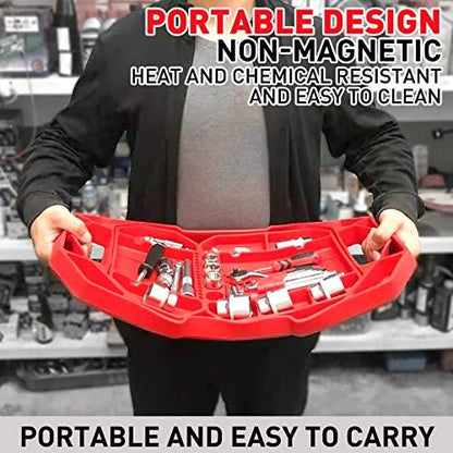 3pcs Large Non-Slip Flexible Silicone Tool Tray, Mechanic Tool Mat, Tool Organizer, Tool Storage, Tool Holder, Grip Mats, No Magnets, Christmas Day Gift for Men, Father’s Day Gift - Image 5