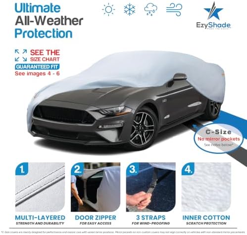 EzyShade Sports Car Cover Waterproof All Weather. See Size-Chart. Size C2 - Image 2