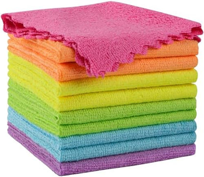 Orighty Microfiber Cleaning Cloth 10 Pack, Cleaning Rags 12x11 inch by AllRightinOrighty