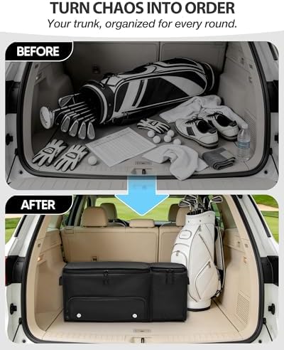 Marscamd Golf Organizer for Car Trunk with Cooler, Anti-Sag 2-Layer Design - Image 6