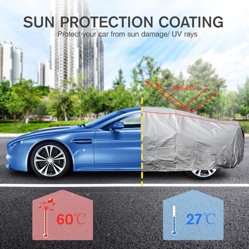 Car Cover Waterproof All Weather for Sedan (190-195 inch) - Image 6