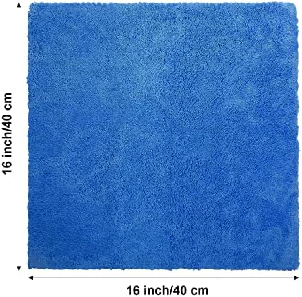Shimeyao 40 Pcs 16 x 16 Inch Microfiber Towels for Cars, 500 GSM Edgeless Plush Car Detailing Towels, Lint Free Scratch Free Cleaning Cloths for Drying, Washing, Polishing, Waxing, Home (Dark Blue) - Image 2