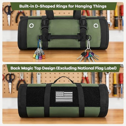 ANILD 15.5 Inch Extra Long Tool Bag Roll Up, Roll Up Tool Bag Organizer - Image 5