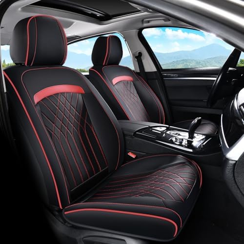 FLORICH Car Seat Covers Front Seat, Leather Seat Covers for Cars, Waterproof Car Seat Protector Breathable, Front Seat Covers for Cars, Automotive Seat Covers Universal Fit for Most SUV Pick-up Truck by FLORICH