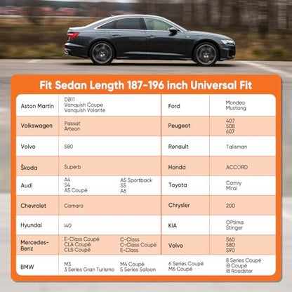 NEVERLAND Sedan Car Cover Waterproof All Weather 196''L x 72''W x 59''H - Image 6